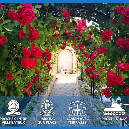 La Roseliere Maison Plain Pied Confortable Belle Decoration Jardin Magnifique 10 Mn A Pied Centre Ville Bayeux Proche Plages Du Debarquement Eksteriør billede